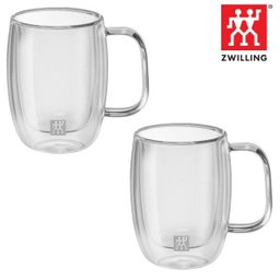 Jogo com 2 canecas Zwilling Sorrento vidro parede dupla para Latte 450ml - 3