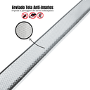 Ver imagem 4 de Ralo Raso Ideal para Laje e Apartamento Inox Invisível Cola Piso 90cm Col Branco com Tela