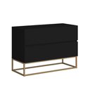 Ver imagem 1 de Mesa de Cabeceira para Cama Eros 60cm Base Dourado