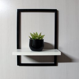 Nicho Prateleira Quadro Retangular Vertical 40x28 Branco - 3