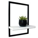 Ver imagem 2 de Nicho Prateleira Quadro Retangular Vertical 40x28 Branco