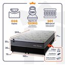 Ver imagem 3 de Cama Box Benton Molas Ensacadas King 193x203 King House
