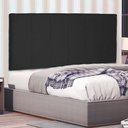 Ver imagem 2 de Cabeceira Painel Queen 1,60m Ravenna Suede - Pallazio - Preto