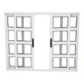 Janela Quadriculada de alumínio 04 folhas branca maxx - 100x100 - 1