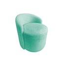 Ver imagem 3 de Kit 2 Poltronas Decorativa Yara Orgânica Veludo Acqua