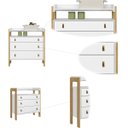 Ver imagem 5 de Cômoda Infantil 3 Gavetas com Nichos Refúgio Branco Acetinado - ÉdeCasaMóveis                                                                  
