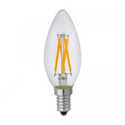 Lâmpada Led Filamento Clear C35 4w E14 2400k Luz Quente Decoração - 1