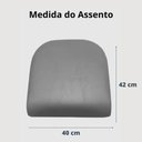 Ver imagem 3 de Kit 4 Cadeiras Jantar Belize Moderna Cromada Aço Junco Cozinha Sala Assento Branco Cromada Desenho