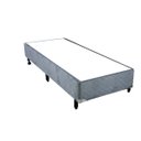 Ver imagem 2 de Cama Box Solteiro Americano com Gaveta Mega Suede Cinza 096x203