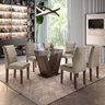 Conjunto Sala de Jantar Mesa 6 Cadeiras Classic 160cm Cel Móveis - 1
