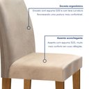 Ver imagem 6 de Conjunto Sala de Jantar Mesa Tampo de Vidro e 6 Cadeiras Classic