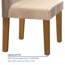 Ver imagem 7 de Conjunto Sala de Jantar Mesa Tampo de Vidro e 6 Cadeiras Classic