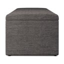 Ver imagem 7 de Recamier Calcadeira Bau 140 Cm Dalia Linho Cinza Escuro Artte Cinza Escuro