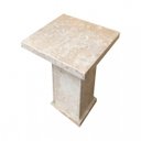 Ver imagem 2 de Mesa de Varanda Mármore Travertino Modelo Quarteira 0.60x0.60x0.60