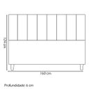 Ver imagem 4 de Cabeceira para Cama Queen 160 Cm Suede Mostarda