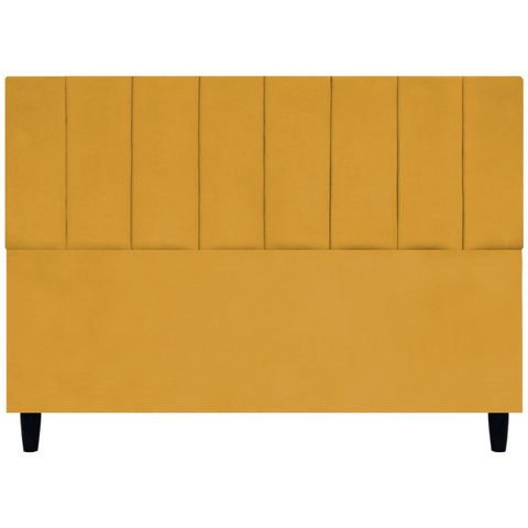 Cabeceira para Cama Queen 160 Cm Suede Mostarda