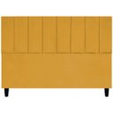 Ver imagem 1 de Cabeceira para Cama Queen 160 Cm Suede Mostarda