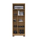 Ver imagem 2 de Armário Multiuso Versátil Lexa - com Chave - Carvalho Americano/grafite