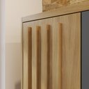 Ver imagem 4 de Armário Multiuso Versátil Lexa - com Chave - Carvalho Americano/grafite