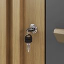 Ver imagem 6 de Armário Multiuso Versátil Lexa - com Chave - Carvalho Americano/grafite