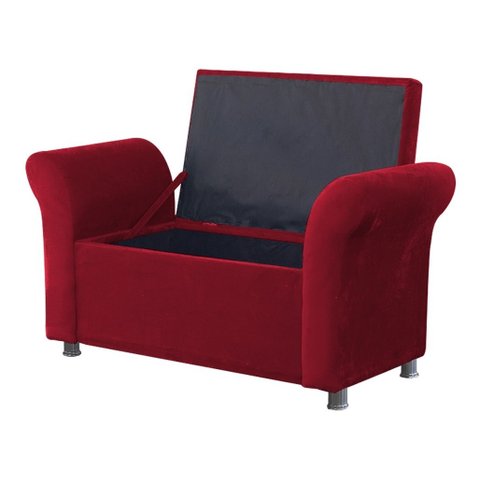 Recamier Bau Egeo 160 X 51 Corino Vermelho - Dominic Decor