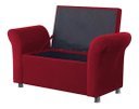 Ver imagem 1 de Recamier Bau Egeo 160 X 51 Corino Vermelho - Dominic Decor