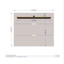 Ver imagem 3 de Painel para TV até 55 Polegadas Safira Off White - Móveis Bechara