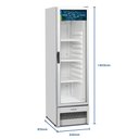 Ver imagem 3 de Refrigerador Vertical Porta de Vidro Branca 326 Litros 110V VB28RBB007 Metalfrio