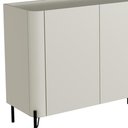 Ver imagem 5 de Aparador Buffet para Sala de Jantar 4 Portas Pés Industrial Preto Naim I03 Luna - Lyam Decor