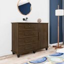 Ver imagem 1 de Cômoda Sapateira 1 Porta 4 Gavetas Grécia RV Móveis