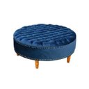 Ver imagem 1 de Puff Amara Capitonê Decorativo C/tachinhas - Crystal Brasil