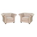 Ver imagem 1 de Kit 2 Poltronas Chester Murano Capitonê
