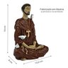 Imagem São Francisco de Assis Meditando Estátua Resina - 2