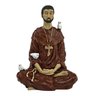 Imagem São Francisco de Assis Meditando Estátua Resina - 1