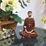 Imagem São Francisco de Assis Meditando Estátua Resina - 8