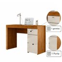 Ver imagem 2 de Escrivaninha Office com Gaveta e Armário Lateral para Sala