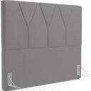 Ver imagem 2 de Cabeceira Cama Box Casal King 195 cm Aurora W01 Corano Cinza - Lyam Decor