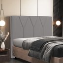 Ver imagem 1 de Cabeceira Cama Box Casal King 195 cm Aurora W01 Corano Cinza - Lyam Decor