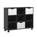 Ver imagem 3 de Nicho Organizador com Rodízios Toys 6 Gavetas Q01 Preto/Branco - Mpozenato