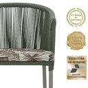 Ver imagem 3 de 6 Cadeiras de Jantar Noronha Fendi Corda Náutica E6 Trama Verde