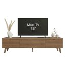 Ver imagem 5 de Rack para Tv até 75 Polegadas 180 Cm 2 Portas 1 Gaveta Rustic Dune Madesa