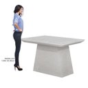 Ver imagem 6 de Conjunto Sala de Jantar Mesa Tampo em Vidro Branco 4 Cadeiras Sevilha 120cm Cel Móveis