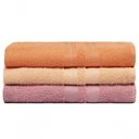 Ver imagem 1 de Kit 3 Toalhas de Banho 100% Algodão Enxuta - Caricinha - Kit 2