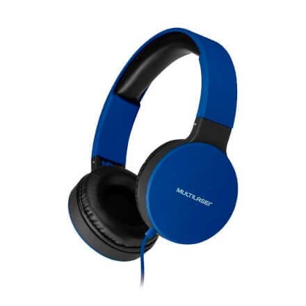 Headphone Dobrável New Fun P2 Multilaser Azul - Ph272