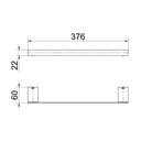 Ver imagem 2 de Toalheiro Barra Rosto Docol Flat 10136CE Ônix