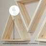 Kit 3 Nichos Triangulares de Madeira Pinus - Rustic - 3