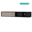 Ver imagem 3 de Rack Suspenso para TV Linea Carraro Preto Touch e Avelã