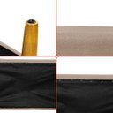 Ver imagem 7 de Puff Sala Damon Multiuso Linho Marrom Pés Palito Castanho