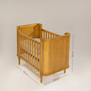 Ver imagem 7 de Berço Toy Arredondado | Americano 2 em 1 | Cor Mel | Madeira Maciça:com/madeira-natural-mel