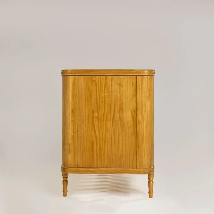 Berço Toy Arredondado | Americano 2 em 1 | Cor Mel | Madeira Maciça:com/madeira-natural-mel - 4